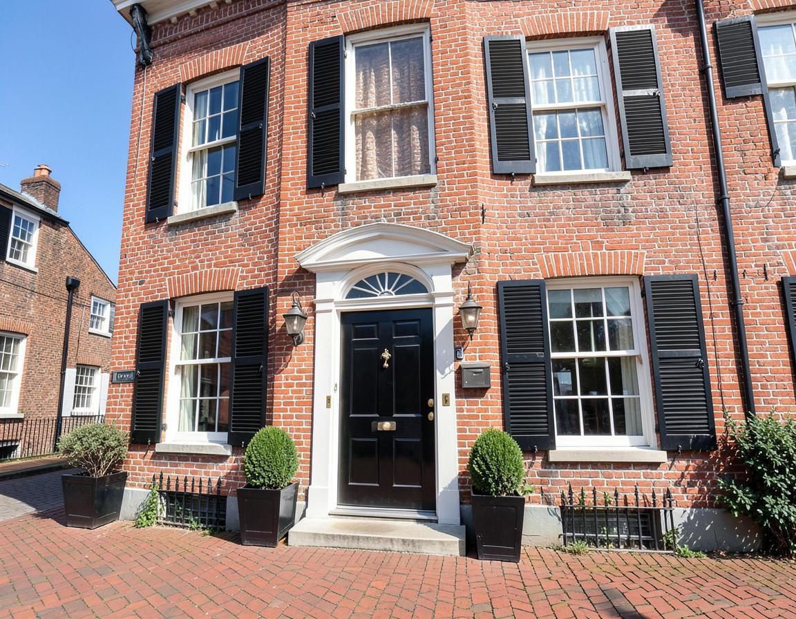 Restored Georgian brick townhouse